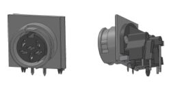 Steckverbinder: 71251-060/0800 - PrehKeyTec: DIN konektor: 71251-060/0800 DIN Audio / Video Conn.6pin, Buchse, PCB Mout, THT fur Renkverschluss